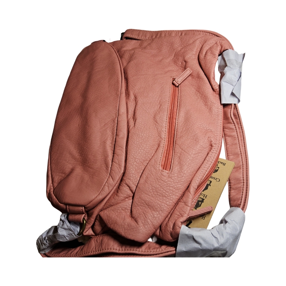 Convertible crossbody backpack in sand - Picture 7 of 7